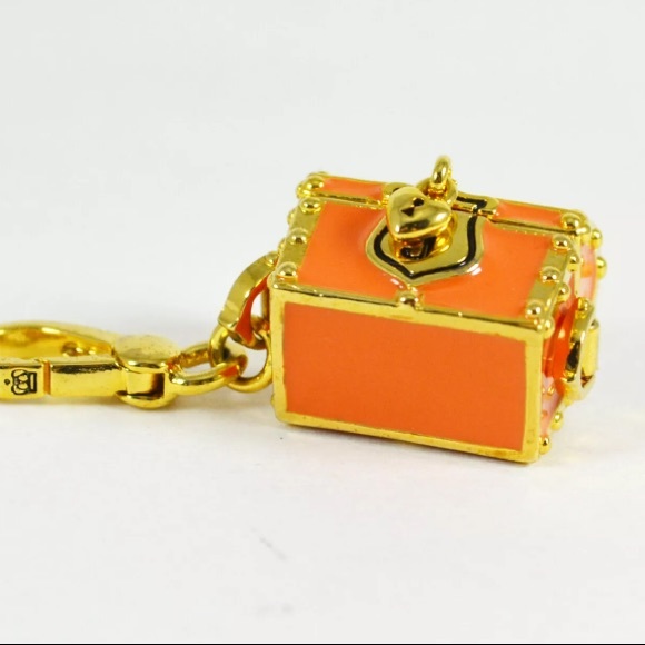 Juicy Couture Treasure Chest charm ORANGE NEW - Picture 5 of 5